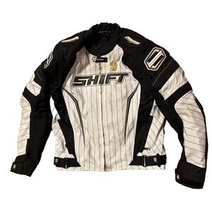 SHIFT Rise Against Motorcycle Riding Padded Jacket Sporty SZ Medium Adjustable